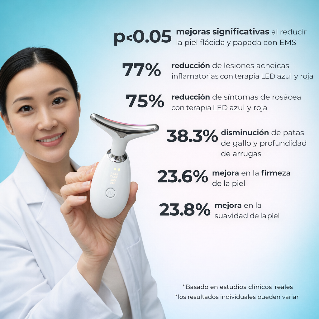 LunnaDermaLift™ – Reafirma tu cuello y redefine el contorno en minutos: efecto lifting visible desde casa